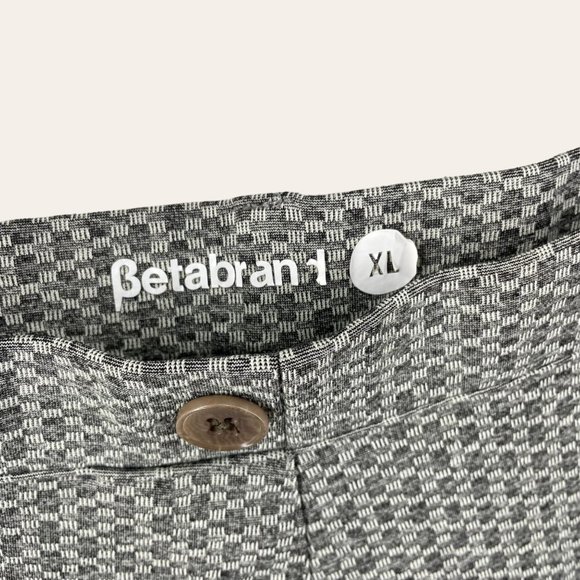 Betabrand Grey Printed Yogi Dress Pants - Picture 3 of 7